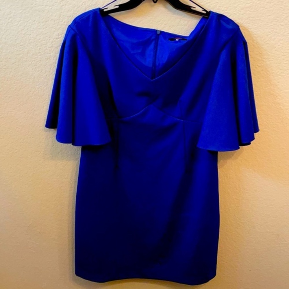 TRINA TURK Cielo Diamond Sheath Dress Flutter